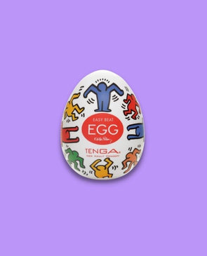 Tenga x Keith Haring Dance Egg disposable male masturbator